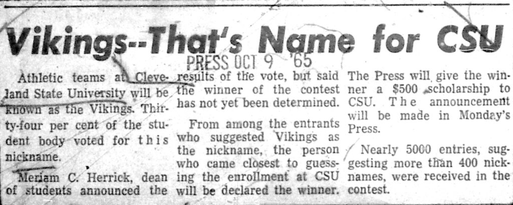 Vikings Name Chosen 10-19-1965